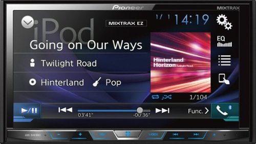 Pioneer - Geek Squad Certified Refurbished 7" - Built-in Bluetooth - In-Dash CD/DVD/DM Receiver - Black-Front_Standard 