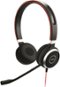 Jabra - Evolve 40 Stereo On-Ear Headset - Black-Front_Standard