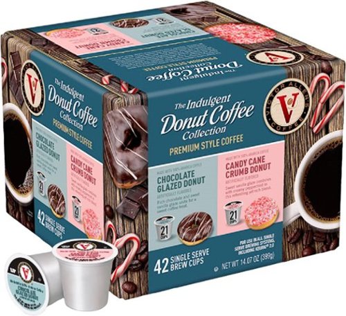  Victor Allen's - The Indulgent Donut Collection Premium Style Coffee Pods (42-Pack)