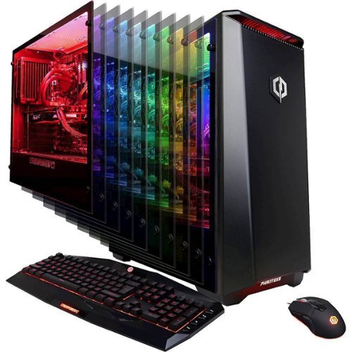 CyberPowerPC - Gaming Desktop - Intel Core i7 - 16GB Memory - NVIDIA GeForce GTX 1080 - 2TB Hard Drive + 240GB Solid State Drive - Black-Front_Standard 