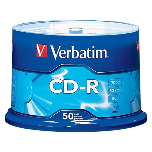  Verbatim - 52x CD-R Discs (50-Pack)