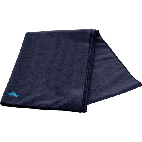 Lotus - Yoga Mat Towel - Navy
