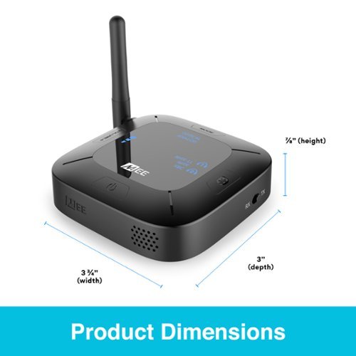MEE audio Connect Hub TV Bluetooth Audio Transmitter and Receiver for Headphones and Speakers - Black BUY IN UAE