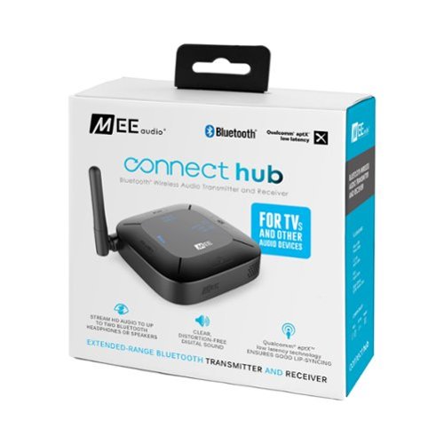 MEE audio Connect Hub TV Bluetooth Audio Transmitter and Receiver for Headphones and Speakers - Black BUY IN SAUDI ARABIA