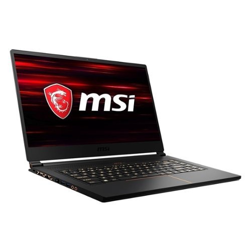 MSI - 15.6" Gaming Laptop - Intel Core i7 - 16GB Memory - NVIDIA GeForce GTX 1060 - 256GB Solid State Drive - Matte Black With Gold Diamond Cut-Front_Standard 