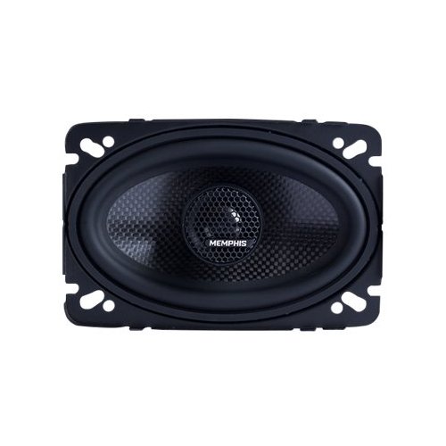 Memphis Car Audio - MClass 4" x 6" 2-Way Car Speakers with Carbon Fiber Cones (Pair) - Black