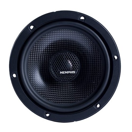  Memphis Car Audio - MClass 6-1/2" 2-Way Car Speakers with Carbon Fiber Cones (Pair) - Black