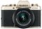 Fujifilm - X Series X-T100 Mirrorless Camera with 15-45mm Lens - Champagne Gold-Front_Standard