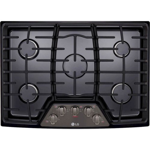 

LG - 30" Built-In Gas Cooktop with 5 Burners and Superboil - Black Stainless Steel