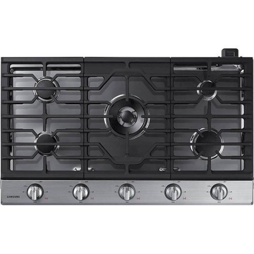 Samsung - 36" Built-In Gas Cooktop with WiFi - Stainless Steel