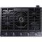 Samsung - Samsung-Chef Collection 36" Fingerprint Resistant Built-In Gas Cooktop-Matte Black Stainless Steel - Fingerprint Resistant Matte Black Stainless Steel-Front_Standard