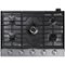 Samsung - 30" Built-In Gas Cooktop with WiFi and Dual Power Brass Burner - Stainless Steel-Front_Standard 