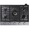 Samsung - 30" Built-In Gas Cooktop with WiFi and Dual Power Brass Burner - Stainless Steel-Front_Standard