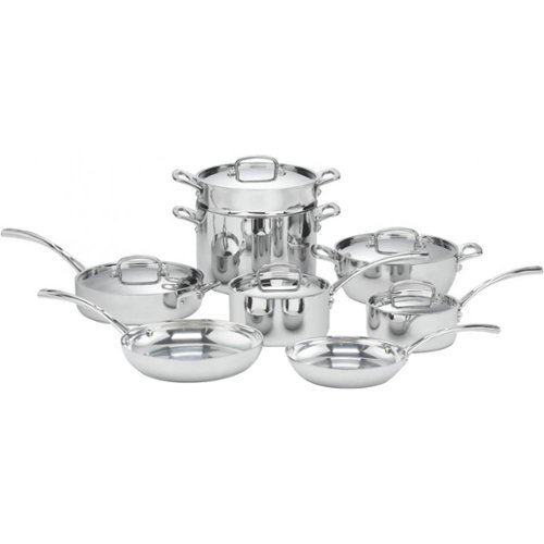 Cuisinart - French Classic 13-Piece Cookware Set - Stainless Steel