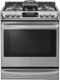 LG - 6.3 Cu. Ft. Slide-In True Convection Gas Range with EasyClean and UltraHeat Power Burner - Stainless Steel-Front_Standard