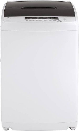 GE - 2.8 Cu. Ft. Top Load Washer with Portable - White/Black