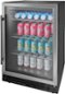 Insignia™ - 165-Can Built-In Beverage Cooler - Stainless Steel-Angle_Standard 