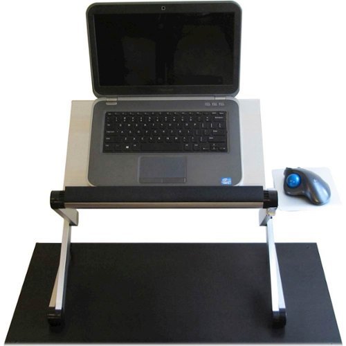 Uncaged Ergonomics - WorkEZ Cool Adjustable Laptop Cooling Tray - Silver
