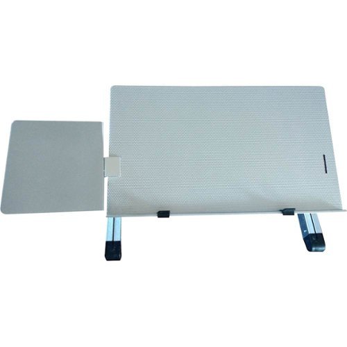 Uncaged Ergonomics - WorkEZ Keyboard Tray - Silver-Front_Standard 