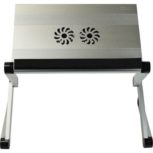 Uncaged Ergonomics - WorkEZ Executive Adjustable Laptop Cooling Tray - Silver