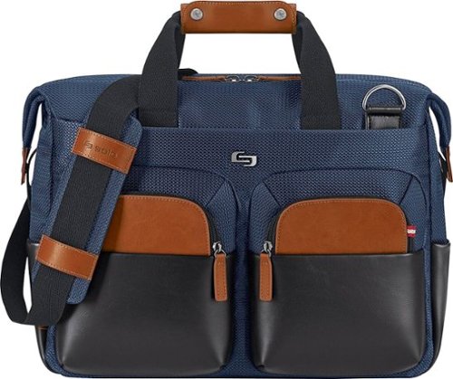 Solo New York - Sag Harbor Laptop Briefcase - Navy-Front_Standard 