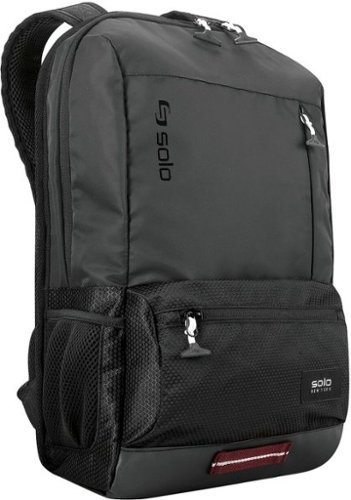 SOLO NEW YORK VARSITY COLLECTION DRAFT LAPTOP BACKPACK FOR 15.6 LAPTOP - BLACK GLOBAL SHIPPING