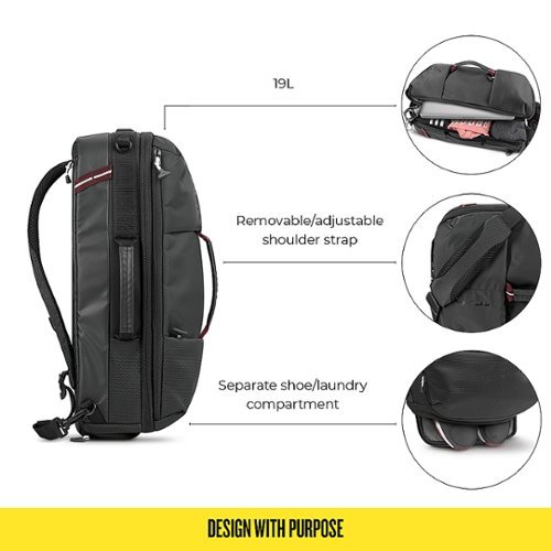 Solo New York Varsity Collection All-Star Duffel Backpack - Black GLOBAL SHIPPING