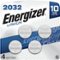 Energizer - 2032 Batteries (4 Pack), 3V Lithium Coin Batteries-Front_Standard