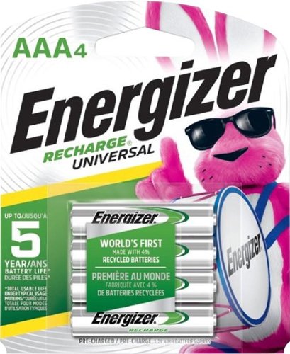  Energizer - Recharge Universal Rechargeable AAA Batteries (4-Pack)