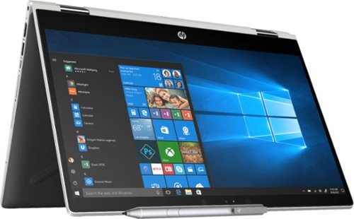  HP - Pavilion x360 2-in-1 14&quot; Touch-Screen Laptop - Intel Core i3 - 8GB Memory - 500GB Hard Drive - Natural Silver, Ash Silver Vertical Brushed