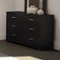 Southwest - Step One Collection 6-Drawer Dresser - Pure Black-Front_Standard