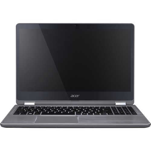 Acer - 2-in-1 15.6" Touch-Screen Laptop - Intel Core i5 - 8GB Memory - NVIDIA GeForce 940MX - 1TB HDD + 128GB SSD - Steel Gray-Front_Standard 
