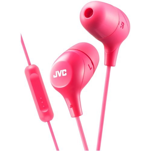 JVC - HA FX38M Marshmallow HAFX38MP Wired In-Ear Headphones - Pink-Front_Standard 