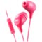 JVC - HA FX38M Marshmallow HAFX38MP Wired In-Ear Headphones - Pink-Front_Standard