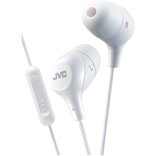 JVC - HA FX38M-E Marshmallow Wired In-Ear Headphones - White-Front_Standard 