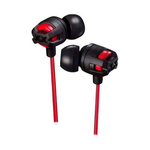 JVC - XX Series HA-FX103M Wired In-Ear Headphones - Red-Front_Standard 