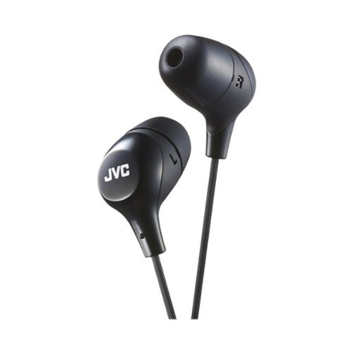 JVC - HA FX38M-E Marshmallow Wired In-Ear Headphones - Black