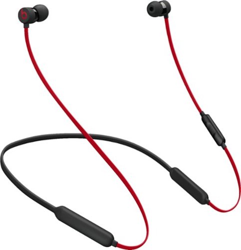 Geek Squad Certified Refurbished BeatsX Earphones - The Beats Decade Collection - Defiant Black-Red-Angle_Standard 