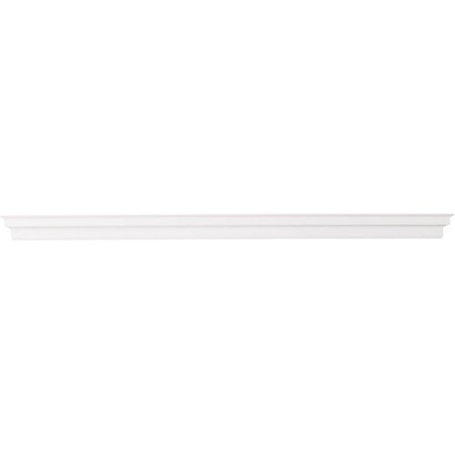SEI Furniture - Alberta Fireplace Mantel Shelf - White-Front_Standard 