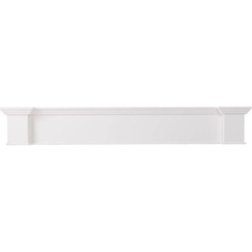 SEI Furniture - Alderson Fireplace Mantel Shelf - White-Front_Standard 