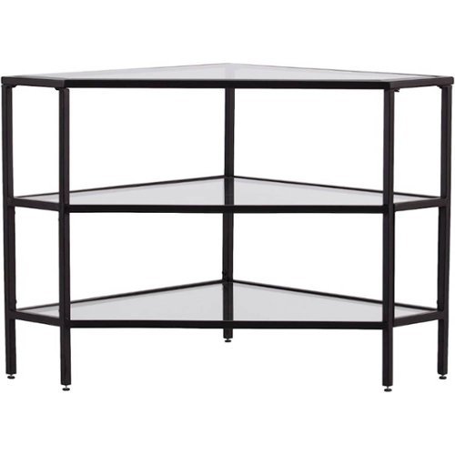 SEI Furniture - Niles TV Stand for Most Flat-Panel TVs Up to 32.5" Wide - Black
