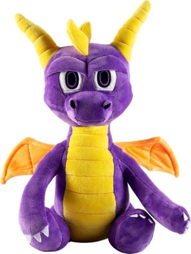  Kidrobot - HugMe Spyro the Dragon Plush Toy - Black/Purple/Yellow