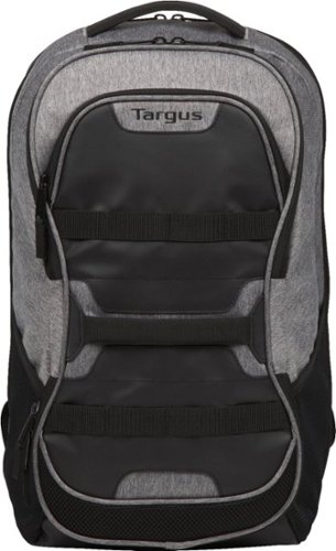 Targus Work + Play Laptop Backpack - Gray INTERNATIONAL SHIPPING