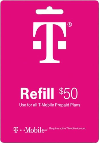 T-Mobile - $50 Refill Card - Pink-Front_Standard