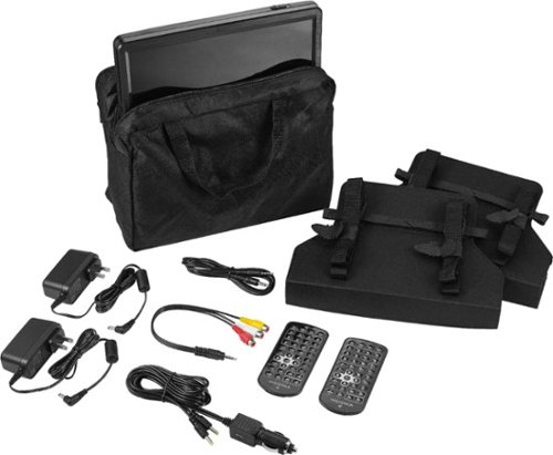 Insignia™ 10 Dual Screen Portable DVD Player - Black WORLDWIDE DELIVERY