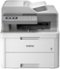 Brother - MFC-L3710CW Wireless Color All-In-One Laser Printer - White-Front_Standard
