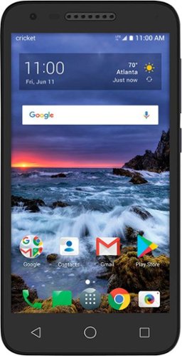 Cricket Wireless - Alcatel Verso - Black-Front_Standard 