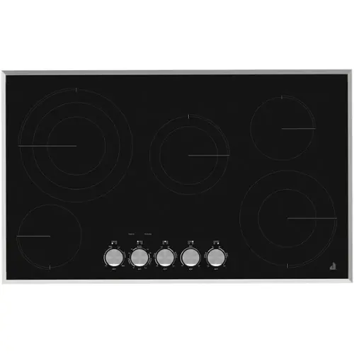 Front. JennAir - 36" Electric Cooktop - Black.