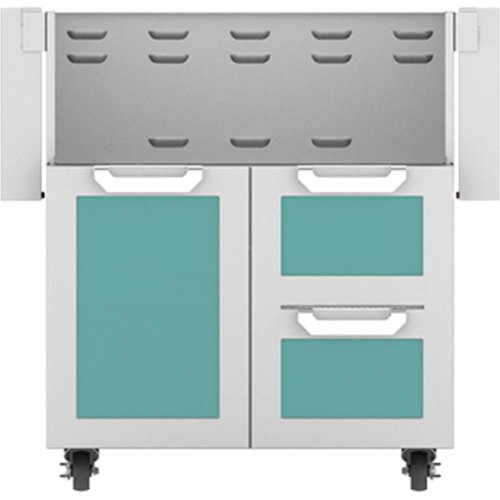 

Hestan - Double Drawer and Door Tower Cart for 30" Gas Grills - Turquoise