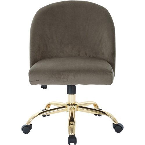 AveSix - Layton Home Office Velvet Chair - Gray